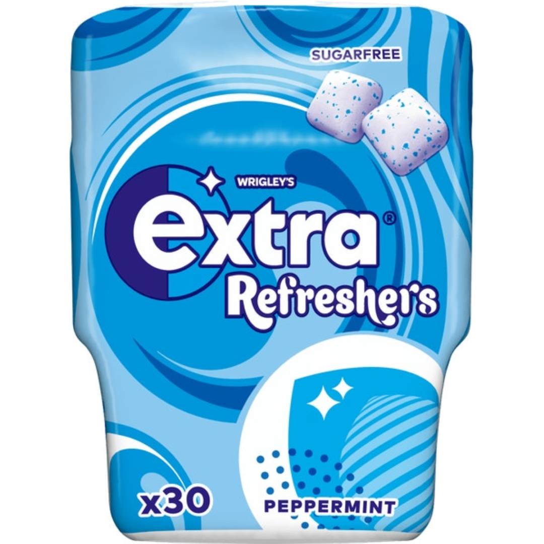 EXTRA REFRESHERS GUM PEPPERMINT 30'S